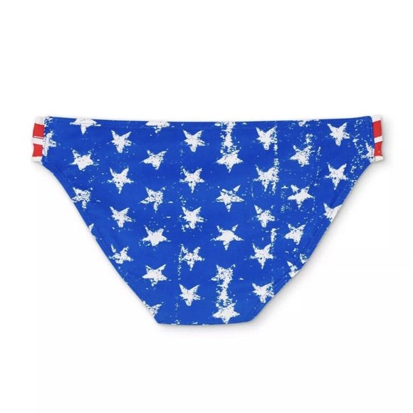 USA Bikini Juniors' Hipster Bottom  July 4th Stars and Stripes Size Small 0-2 - Picture 2 of 5